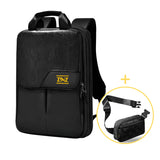 ZINZ Buy 1 Get 1 Free Slim & Expandable Laptop Backpack 15.6 16 17 inch Travel Business Backpack With Shoulder Bag Rainproof Day pack for Men and Women，Black