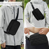 ZINZ Fanny Packs Waist Belt Bags for Travel and Daily Use, Crossbody Bum Hip Bag for Women and Men,Black