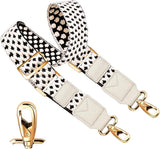 ZINZ 66 inch Purse Shoulder Strap Wide Bag Replacement Belt with Dual Balanced Clips,Army Green dot