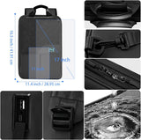 ZINZ Buy 1 Get 1 Free Slim & Expandable Laptop Backpack 15.6 16 17 inch Travel Business Backpack With Shoulder Bag Rainproof Day pack for Men and Women，Black