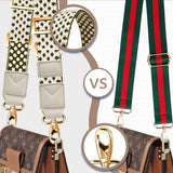 ZINZ 66 inch Purse Shoulder Strap Wide Bag Replacement Belt with Dual Balanced Clips,Army Green dot