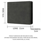 ZinMark 2026 New Wallet Men's Genuine PU Leather Male Short Zipper Simple Soft Leather Light Money Clip Vintage Business Wallet Students