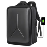 Large Capacity Student Password Lock Schoolbag Hard Shell Backpack Men's New Waterproof Laptop Bag Fashion Motorcycle Riding Bag
