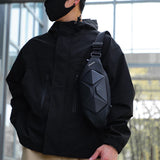 Hard Shell Crossbody Bags Anti-Theft Men Daily Messenger Bag Safe Multifunctional Portable Lightweight for Hiking Mountaineering
