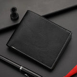 ZinMark 2026 New Wallet Men's Genuine PU Leather Male Short Zipper Simple Soft Leather Light Money Clip Vintage Business Wallet Students