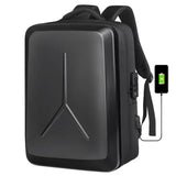 Large Capacity Student Password Lock Schoolbag Hard Shell Backpack Men's New Waterproof Laptop Bag Fashion Motorcycle Riding Bag