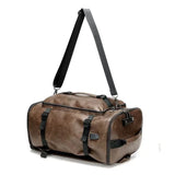 Adult Business Backpack Multi functional Handheld Travel Bag Rainproof Lightweight Leather Outdoor Men's Leisure Bag