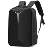Large Capacity Business Hard Shell Backpack Men's High Sense Casual Waterproof Reflective Laptop Backpack USB Men's Schoolbag