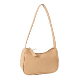ZINZ Soft PU Leather Women Shoulder  Bags Casual Solid Color Small Top-Handle Handbags Ladies Fashion Shoulder Bags
