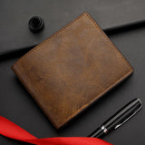 ZinMark 2026 New Wallet Men's Genuine PU Leather Male Short Zipper Simple Soft Leather Light Money Clip Vintage Business Wallet Students