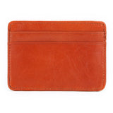 ZINZ New Cow Leather Men's Card Bag Coin Purse Slim Credit Card Holder Wallet For Men and Women ID Card Pocket