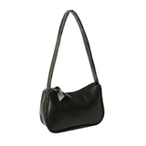 ZINZ Soft PU Leather Women Shoulder  Bags Casual Solid Color Small Top-Handle Handbags Ladies Fashion Shoulder Bags