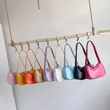 ZINZ Soft PU Leather Women Shoulder  Bags Casual Solid Color Small Top-Handle Handbags Ladies Fashion Shoulder Bags