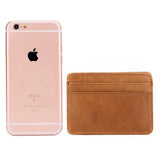 ZINZ New Cow Leather Men's Card Bag Coin Purse Slim Credit Card Holder Wallet For Men and Women ID Card Pocket