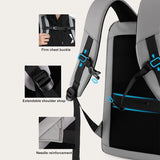 Men's 17.3 Inch Laptop Business Backpack Waterproof Hard Shell Backpack E-sport Gaming Backpack Double Opening 35L Travel Bags