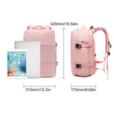 Women Travel Backpack Teenage girl USB charging Business Laptop Backpack With shoe bag 16.5 inch Waterproof School Backpack