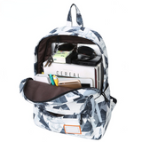 Doodle School Backpack for Girls Waterproof Oxford Teenagers Schoolbag