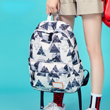 Doodle School Backpack for Girls Waterproof Oxford Teenagers Schoolbag