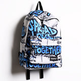 Fashion  Doodle Backpack for Men Women Lightweight Waterproof