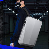 Hard Shell Backpack with Lock Anti-theft 15.6inch Waterproof Backpack Carbon Fiber USB Charging