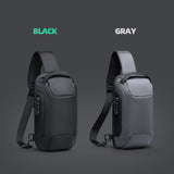Sling Crossbody  Bag with TSA Anti-theft Lock Men Crossbody Bag Free-Charging Men Shoulder Bag