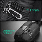 Sling Crossbody Bag Shoulder Bag Men USB Charging Crossbody Bag Water Repellent Fit for 9.7inch Ipad