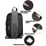 Crossbody Sling Bags for Men Expandable Anti-theft Shoulder Waterproof Short Travel Chest Bag