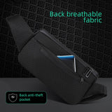 Crossbody Sling Crossbody Bag Short Trip Water-repellent Sling Pack Oxford Male Messenger Shoulder Bag