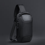 Sling Crossbody  Bag with TSA Anti-theft Lock Men Crossbody Bag Free-Charging Men Shoulder Bag