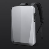 Hard Shell Backpack with Lock Anti-theft 15.6inch Waterproof Backpack Carbon Fiber USB Charging