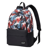 Stylish Doodle Canvas Backpack for Men Women Travel Backpack