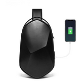 Hard Shell Sling Crossbody Bag Hard Shell Crossbody Bag USB 3.0 Charging Waterproof