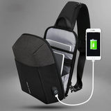 Sling Crossbody Bag for Men USB Recharging Sling Bag Anti theft Men Shoulder Bag