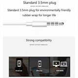 ZinMark 3.5mm Wire-controlled Headset With Microphone In-line Subwoofer Hands-free Calling Ergonomic Headphone Earphone auriculares
