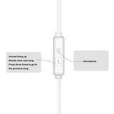 ZinMark 3.5mm Wire-controlled Headset With Microphone In-line Subwoofer Hands-free Calling Ergonomic Headphone Earphone auriculares
