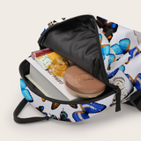 Mini Backpack for Women Printing Butterfly Waterproof School Backpack Back to School