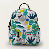 Mini Backpack with Side Pockets Pineapple Sloth School Backpack Backpacks for Girls