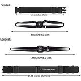 3 PCS High Elastic Luggage Straps Suitcase Belt with Lock-Buckles and Heavy Duty Bag Bungees Travel Accessories