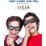 Hseok Active Shutter 3D Glasses 2 Pack, Rechargeable Bluetooth 3D Glasses Compatible with Epson 3D Projector, TDG-BT500A TDG-BT400A