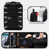 Slim Expandable Laptop Backpack 15.6 Inch Business Backpack with USB Port, Waterproof Anti-Theft Travel Backpack Daypack Bookbag for Men and Women