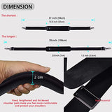 Shoulder Strap 78" Universal Handbag Strap with Ultra-thick Fixed Padded and Dual Balanced Adjustable Buckles Shoulder Crossbody Strap for Briefcase Messenger Bag Laptop bag Luggage