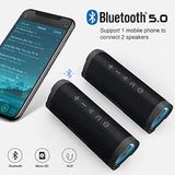 Hseok Bluetooth Speakers V40 Portable Wireless Speaker V5.0 with 24W Loud Stereo Sound, TWS, 24H Playtime & IPX7 Waterproof, Suitable for Travel, Home&Outdoors