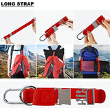 Add A Bag Luggage Strap Jacket Gripper, ZINZ D-Ring Hook Baggage Suitcase Straps Belts Travel Accessories