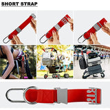 Add A Bag Luggage Strap Jacket Gripper, ZINZ D-Ring Hook Baggage Suitcase Straps Belts Travel Accessories