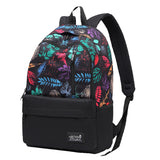 Stylish Doodle Canvas Backpack for Men Women Travel Backpack