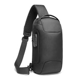 Sling Crossbody Bag for Men TSA Lock Anti-Theft Large Capacity Shoulder Bag USB Charging Waterproof Crossbody Bag