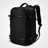 Backpack with Waterproof Cover Shoe Compartment 35L Water Repellent USB Charging Travel Backpack