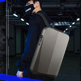 Hard Shell Backpack with Lock Anti-theft 15.6inch Waterproof Backpack Carbon Fiber USB Charging