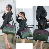 PU Leather Handbag Messenger Bag Laptop Bag 13 inch Patchwork Case For MacBook Air Pro 13.3"
