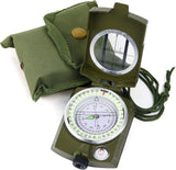 Hseok Military Lensatic Sighting Compass, Compass Survival Tactical Compass Backpacking Compass Compact Handheld Compass with Carry Bag, Waterproof Boy Scout Compass for Hiking Camping Hunting Outdoor